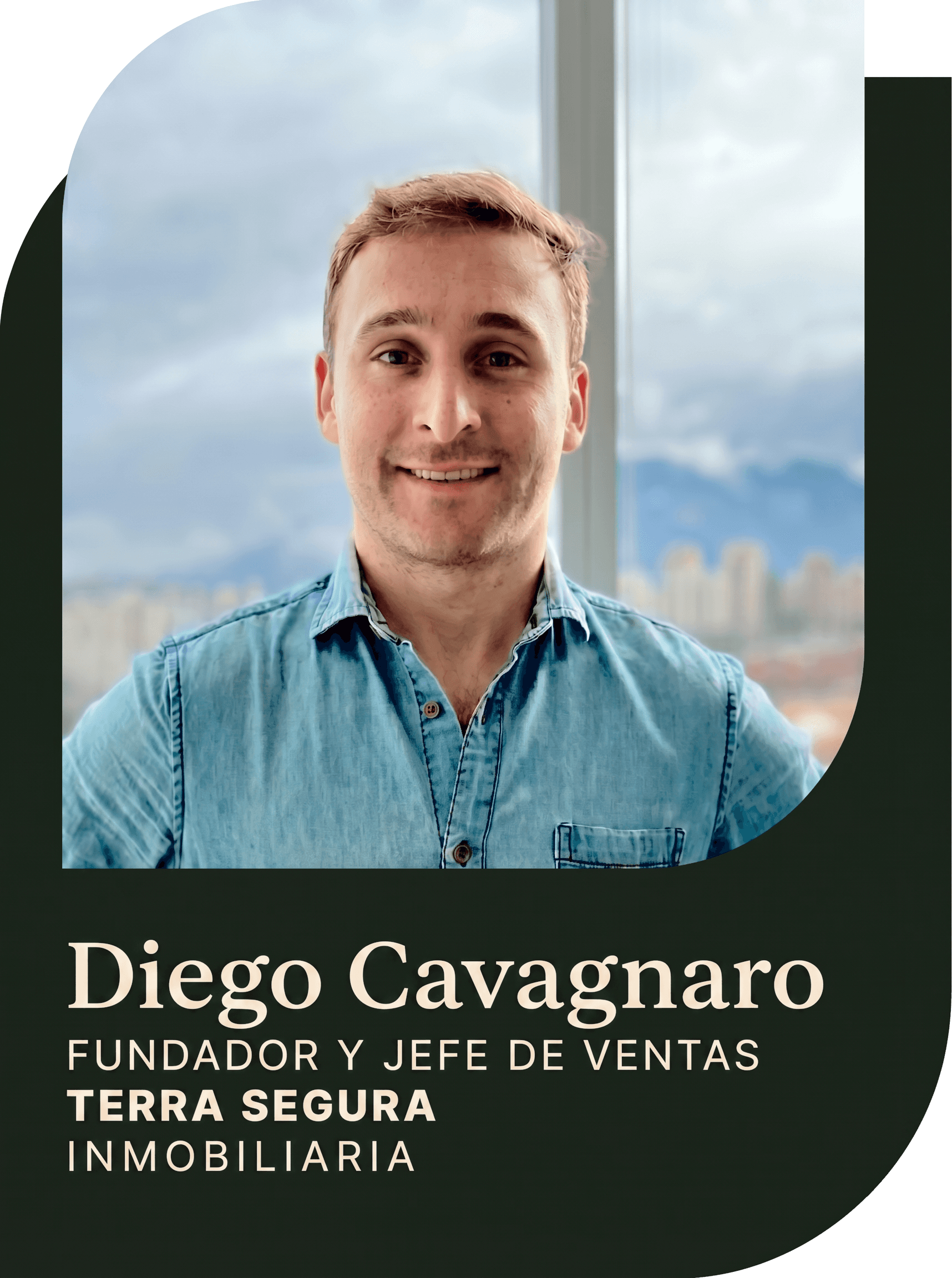 Diego Cavagnaro — Fundador y Jefe de Ventas, Inmobiliaria Segura